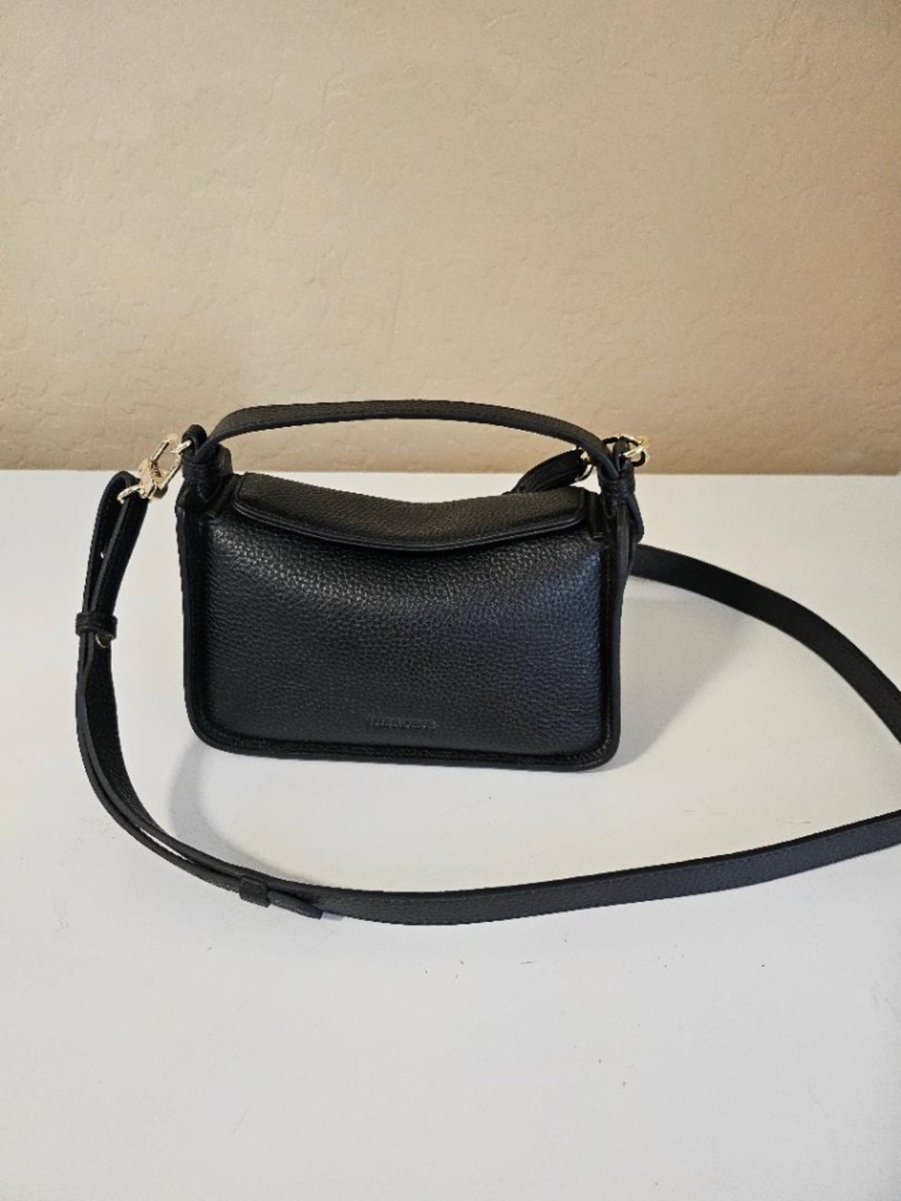 The Horse Black Pebbled Leather Shoulder Bag